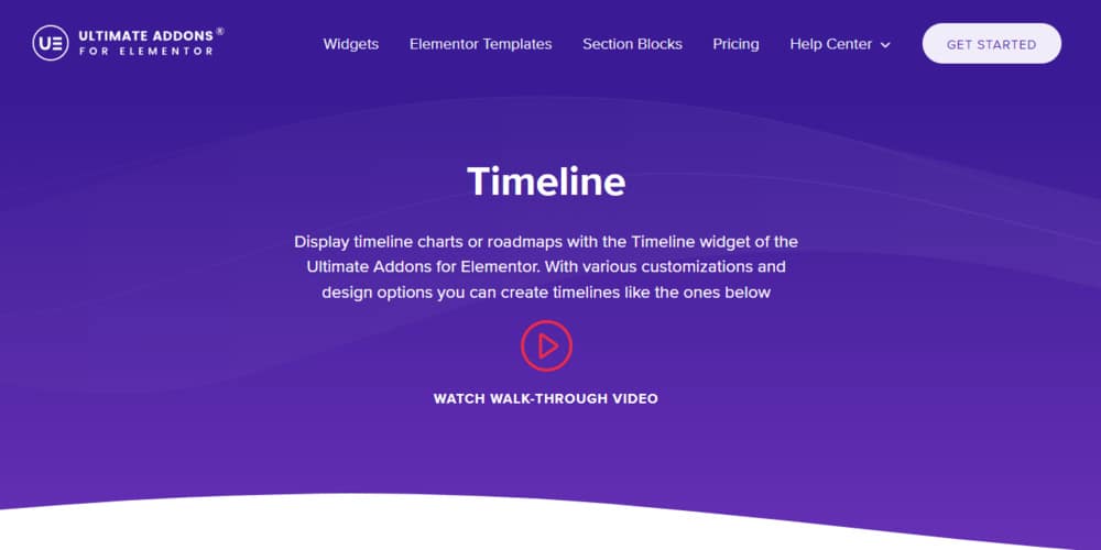 Ultimate Addons Timeline Widget