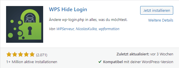 WPS Hide Login Plugin